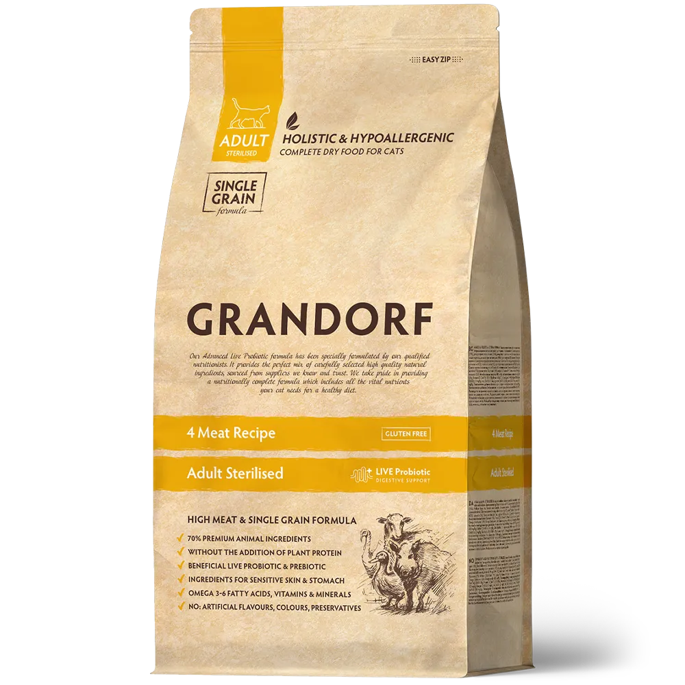 0nbbozp6il115olpeficf8kf3zsqowd0 GRANDORF Adult Sterilised 4 Meat — изображение 1