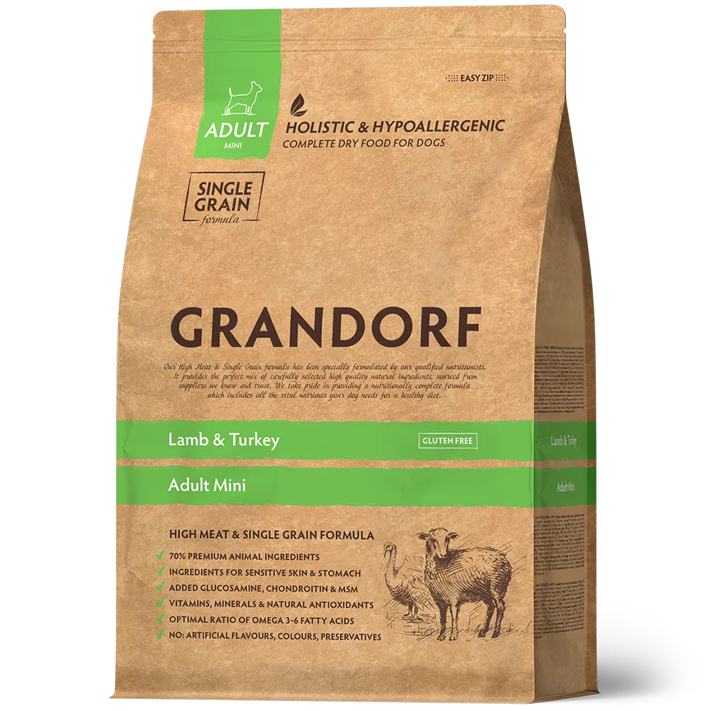 n0ltzakezbq4n9rfzy9929grtqkezc69 GRANDORF Adult Mini Lamb and Turkey — изображение 1
